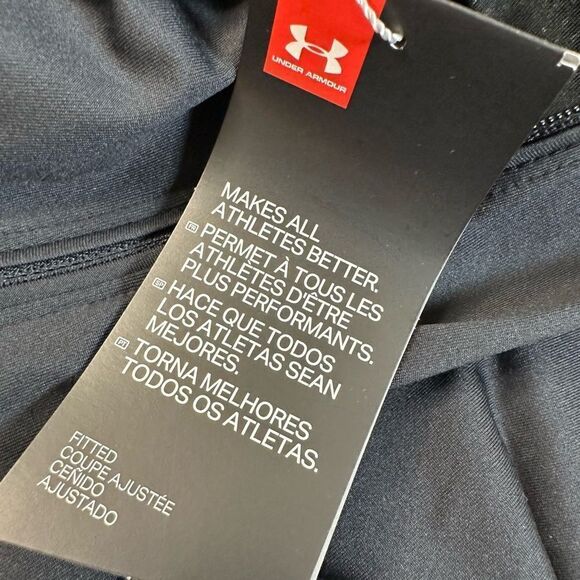 NWT Under Armour Women’s Black Athletic Half Zip Pull Over Shirt Jacket - Large - Picture 6 of 9